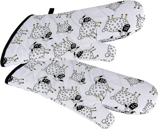 Spotted Dog Oven Mitt - Sheep Set of 2