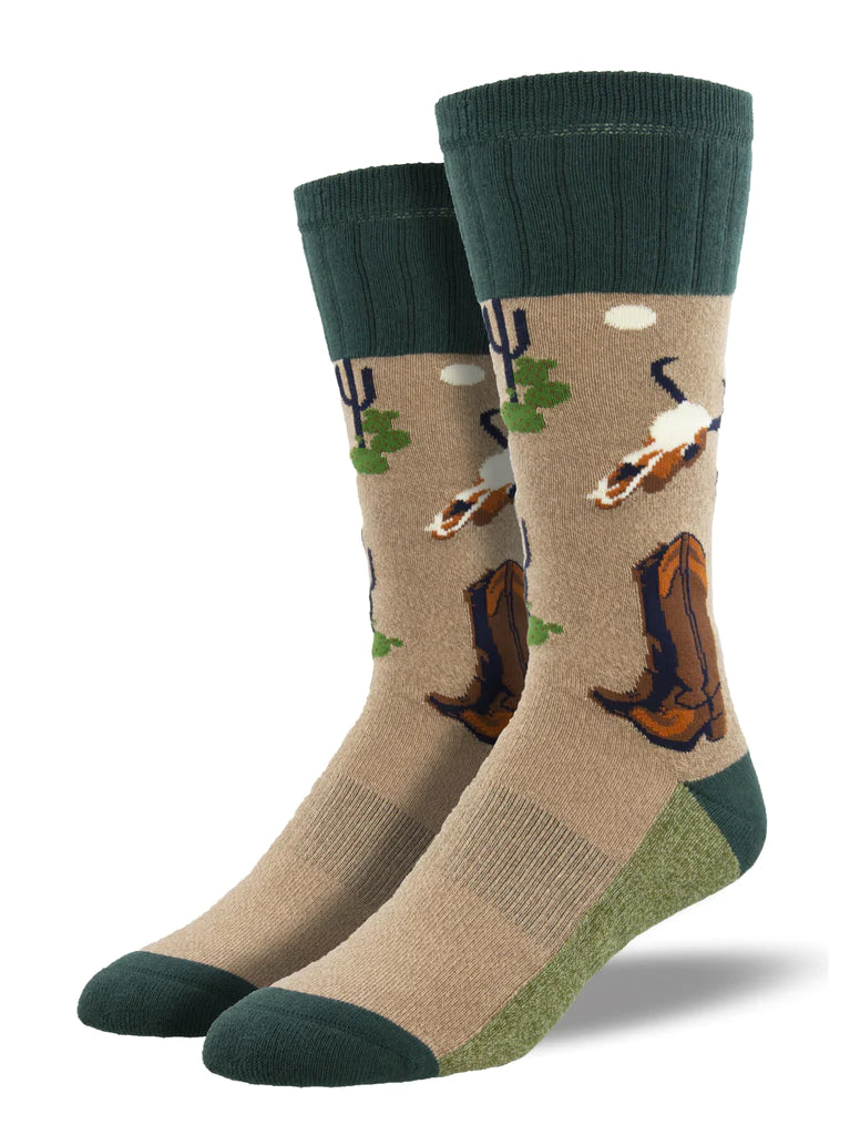 Ladies Crew Socks - "Deserted"