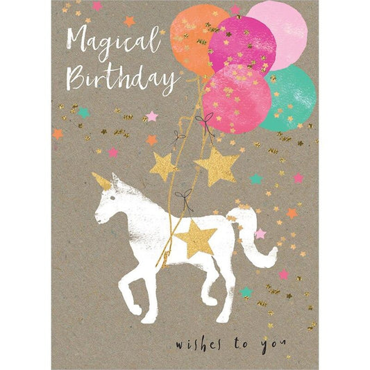 TF Birthday Card - Magical Unicorn