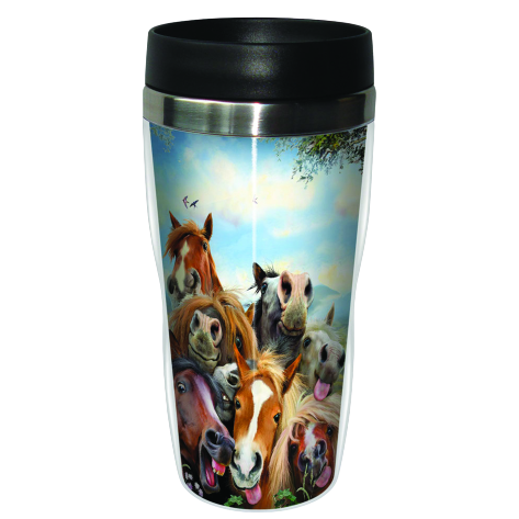 TF Travel Tumbler - Horse Selfie