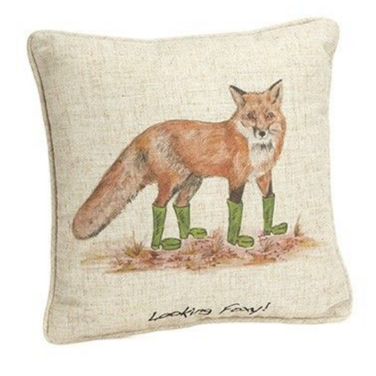 Linen Cushion - Looking Foxy!