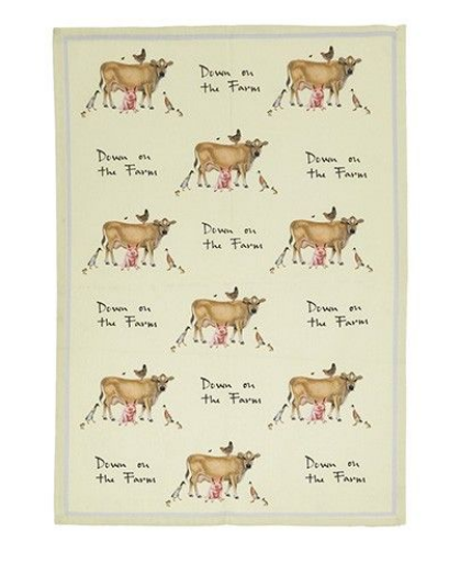 Cotton Tea Towel - Down On The Farm
