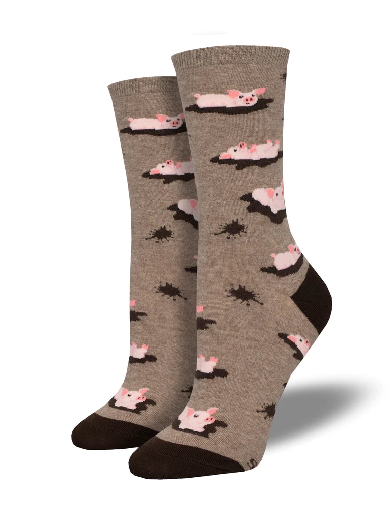 Ladies Crew Socks - "This Little Piggy"