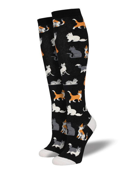 Ladies Boot Socks - "The Cats Meow"