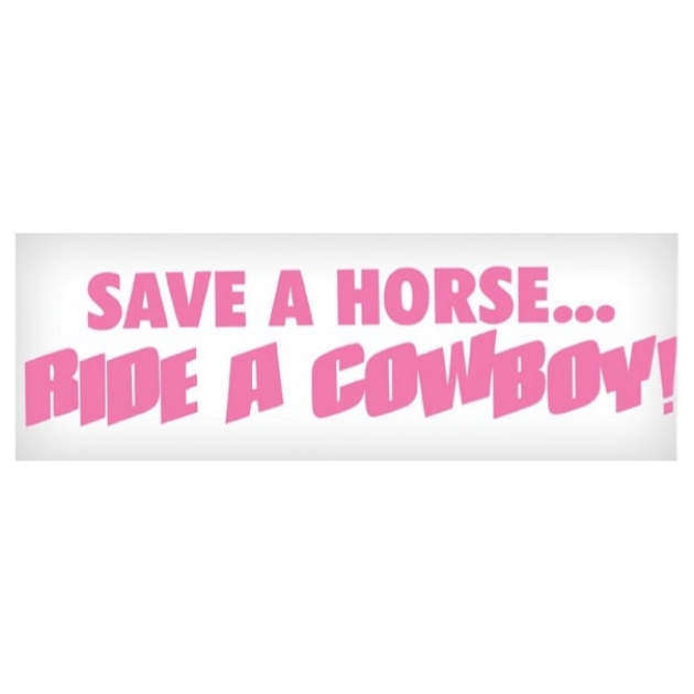 Save a Horse, Ride a Cowboy Sticker