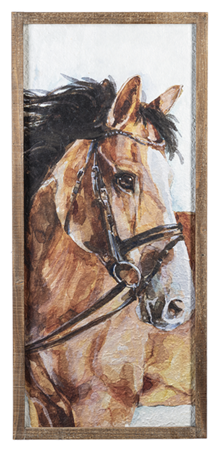 Water Colour Printed Horse Wall Decor