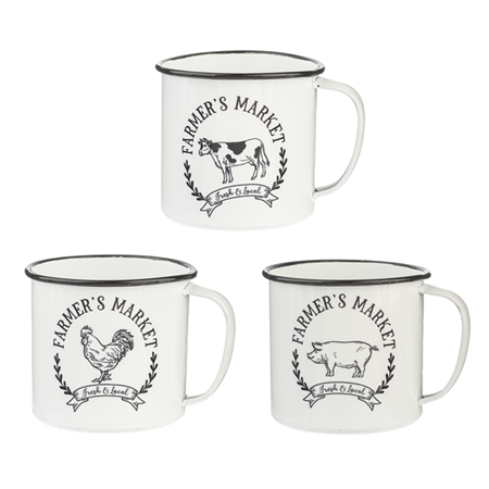Farmer Market Mug Planter - Set of 3