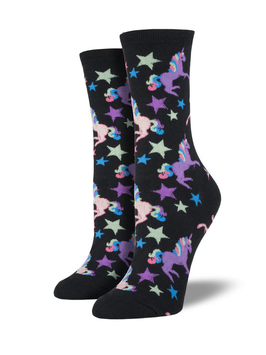 Ladies Crew Socks - "Unicorn"