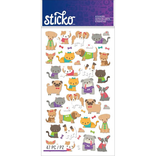 Cats and Dogs Stickers