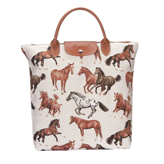 Running Horses | Foldaway Bag