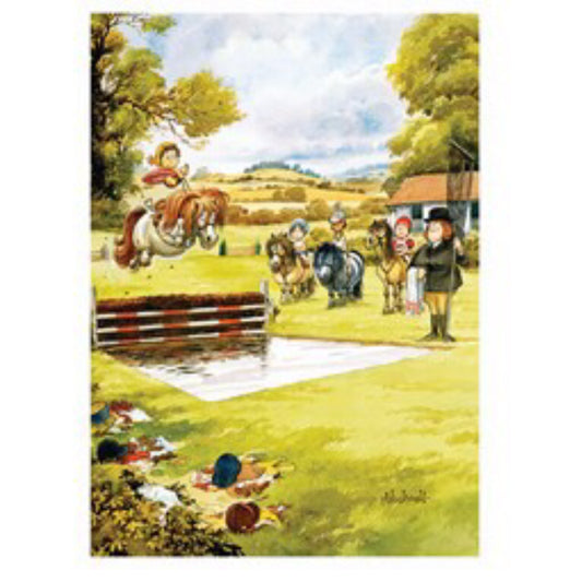 Water Jump | Thelwell Greeting Card
