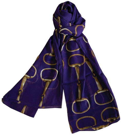 GS Snaffle Bit Scarf - Purple