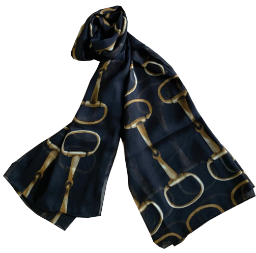 GS Snaffle Bit Scarf - Black