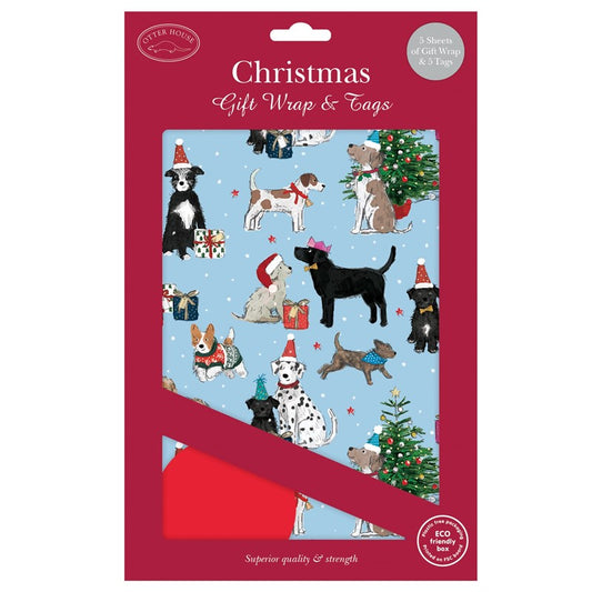 Christmas Wrap & Tags - Dogs at Christmas