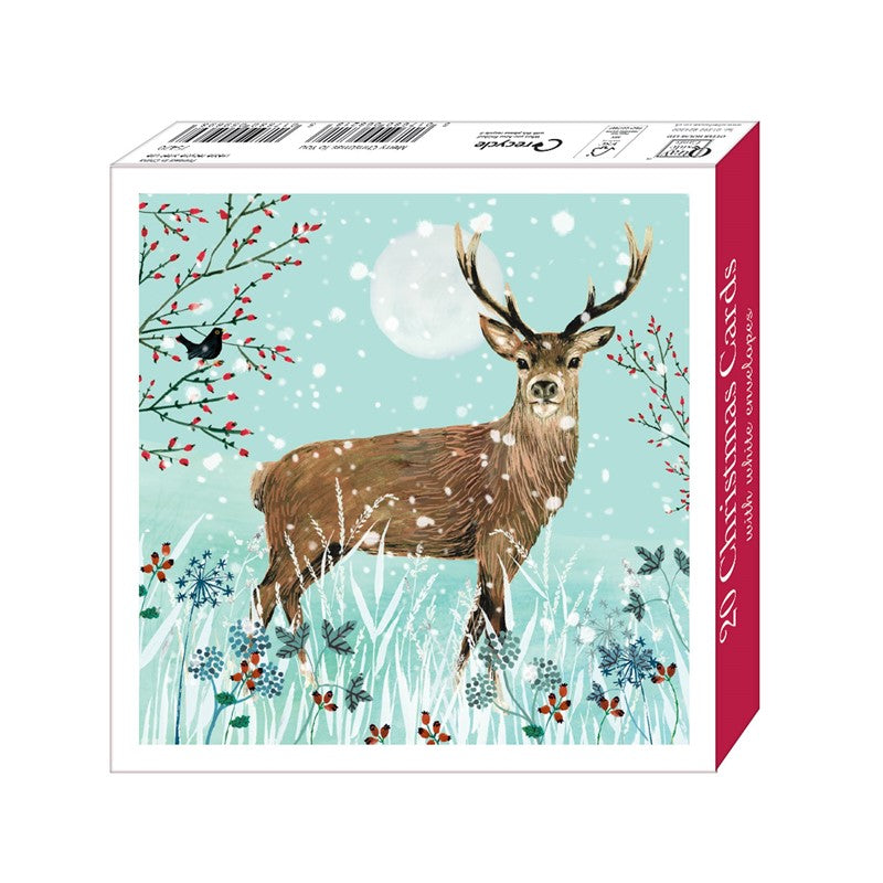 Winter Stag Christmas Cards - Box 20