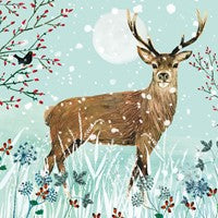 Winter Stag Christmas Cards - Box 20