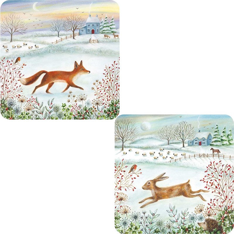 Winter Scene Christmas Cards - 10 Pack