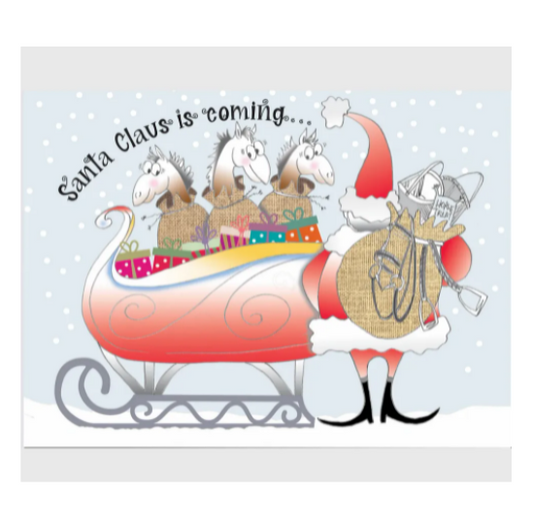 HHP Boxed XMAS Cards - Santa Claus is Coming