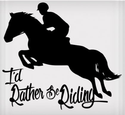 I'd Rather Be Riding Sticker