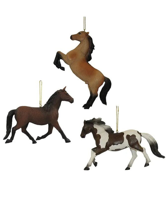 Horse Ornaments - Set of 3