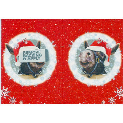 OH Christmas Donkeys Gift Wrap