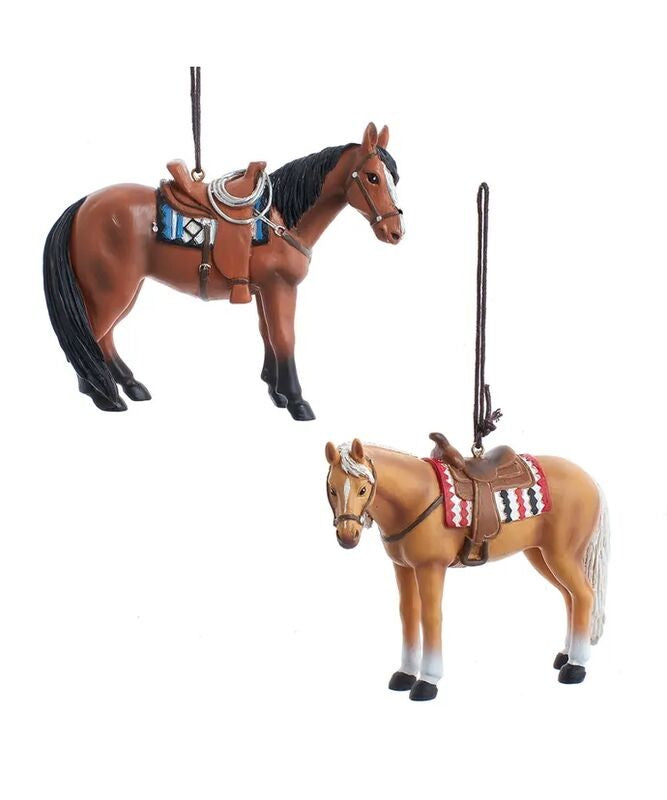 KA Western Horse Ornaments - Set of 2