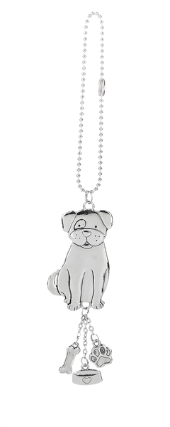 Car Charm - Dog Silver