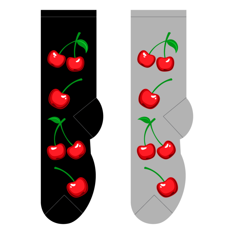 Foozys Crew Socks - Cherries