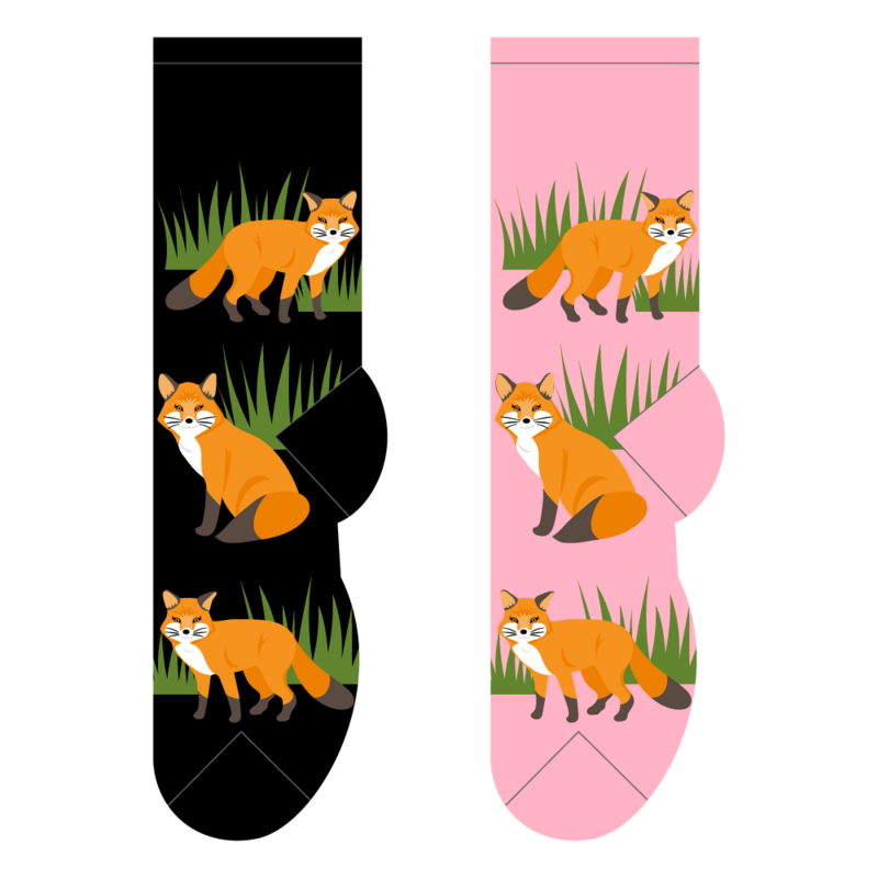 Foozys Crew Socks - Sly Fox