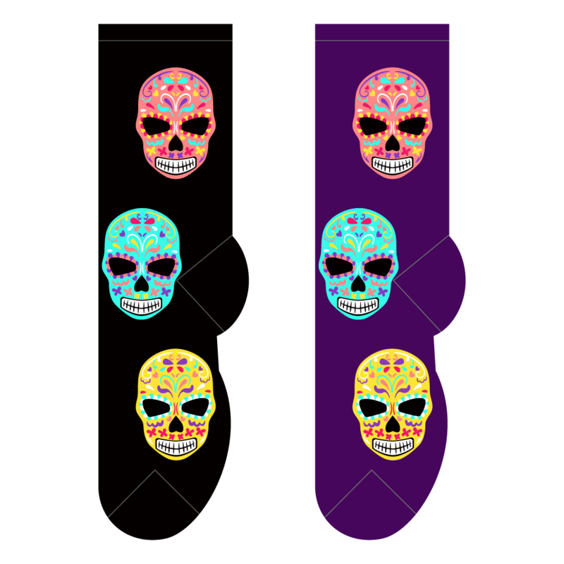 Foozys Crew Socks - Day of the Dead