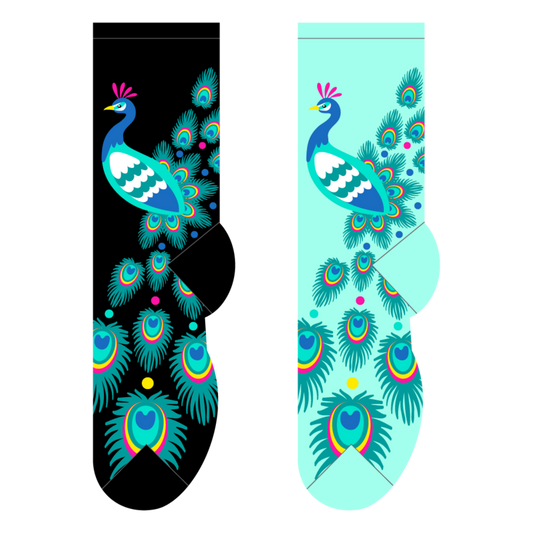 Foozys Crew Socks - Peacock