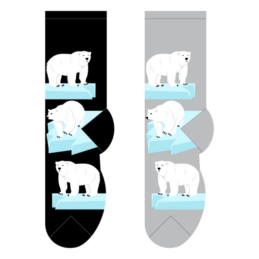 Foozys Crew Socks - Polar Bear