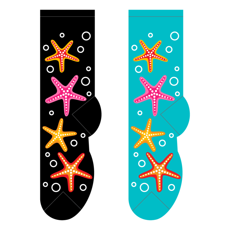 Foozys Crew Socks - Starfish