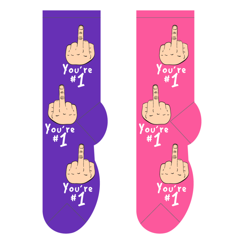 Foozys Crew Socks - You're #1