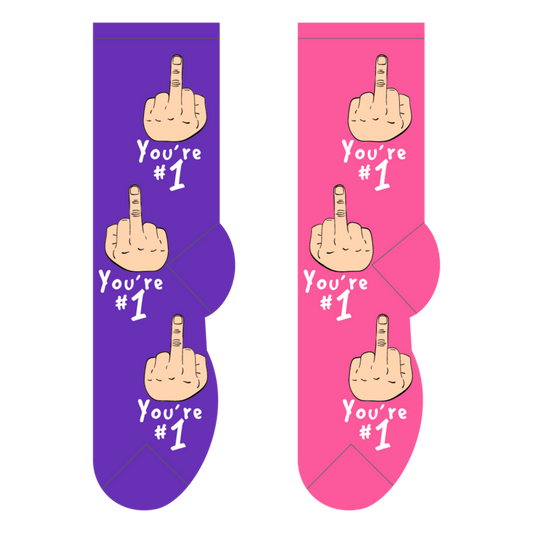 Foozys Crew Socks - You're #1