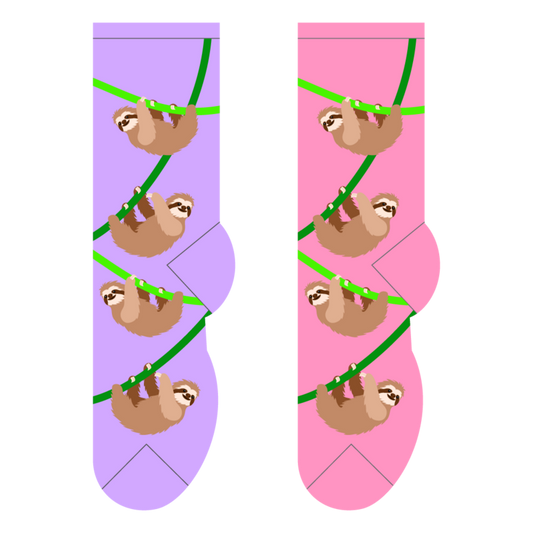 Foozys Crew Socks - Sloths 2