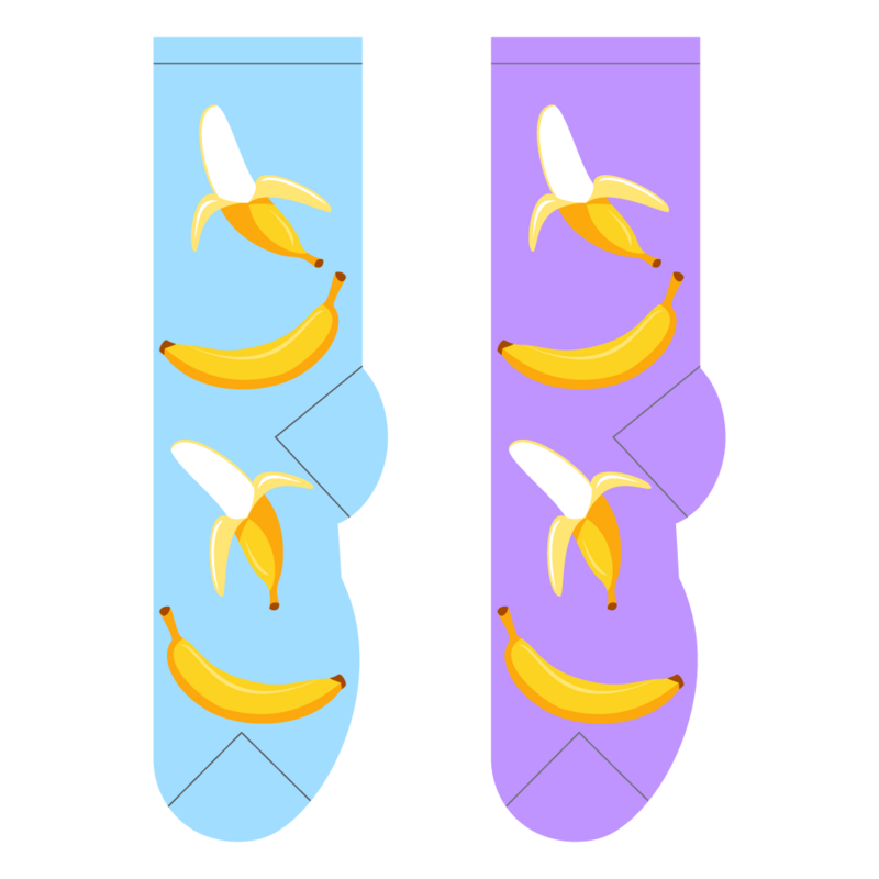 Foozys Crew Socks - Bananas