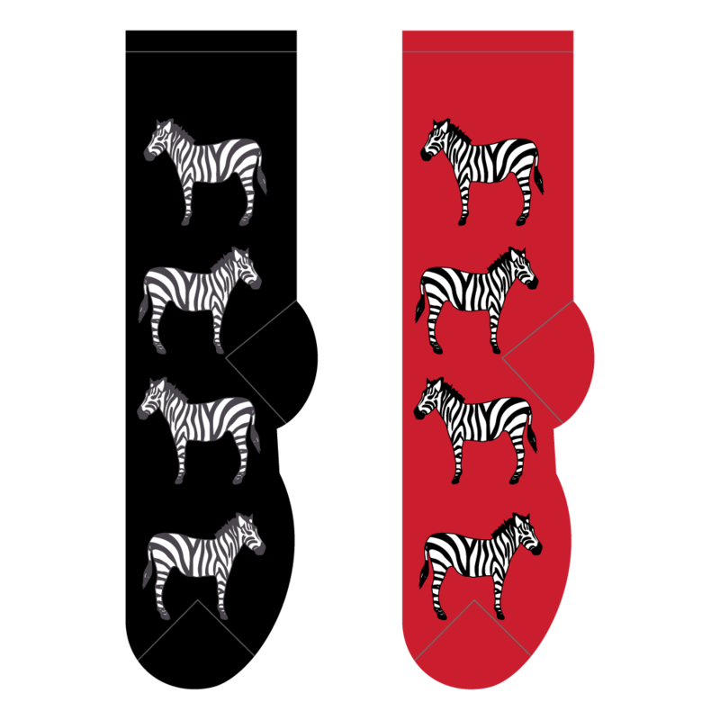 Foozys Crew Socks - Zebra