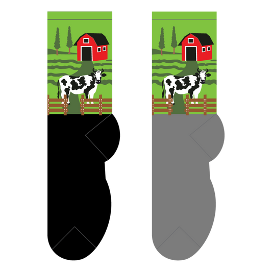 Foozys Crew Socks - Cow Pasture