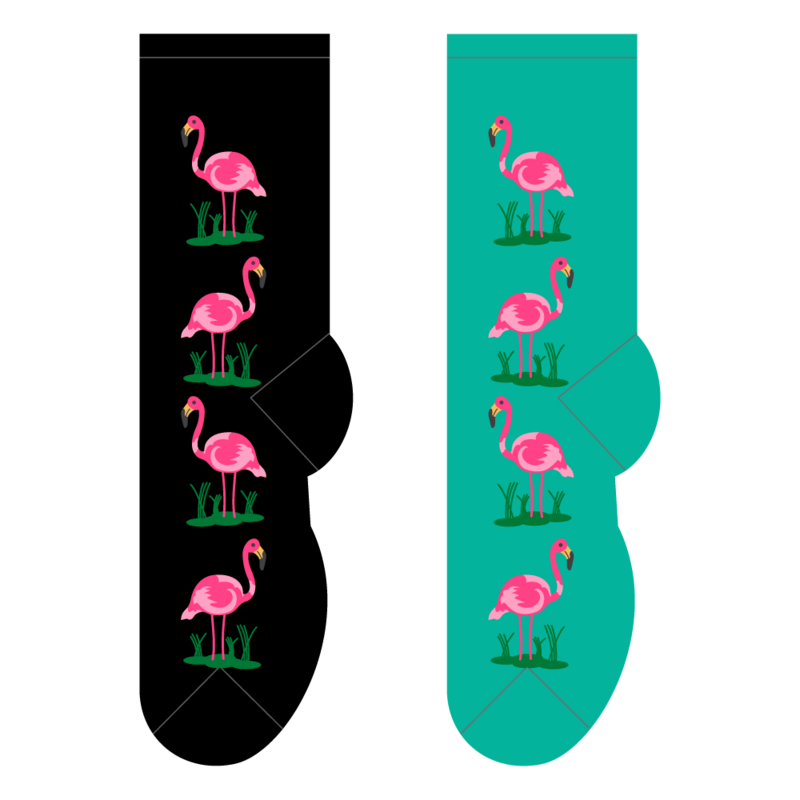 Foozys Crew Socks - Flamingos