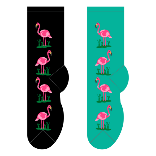 Foozys Crew Socks - Flamingos