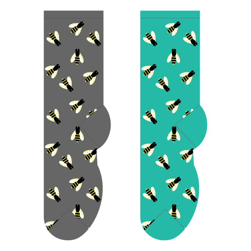 Foozys Crew Socks - Buzzy Bees