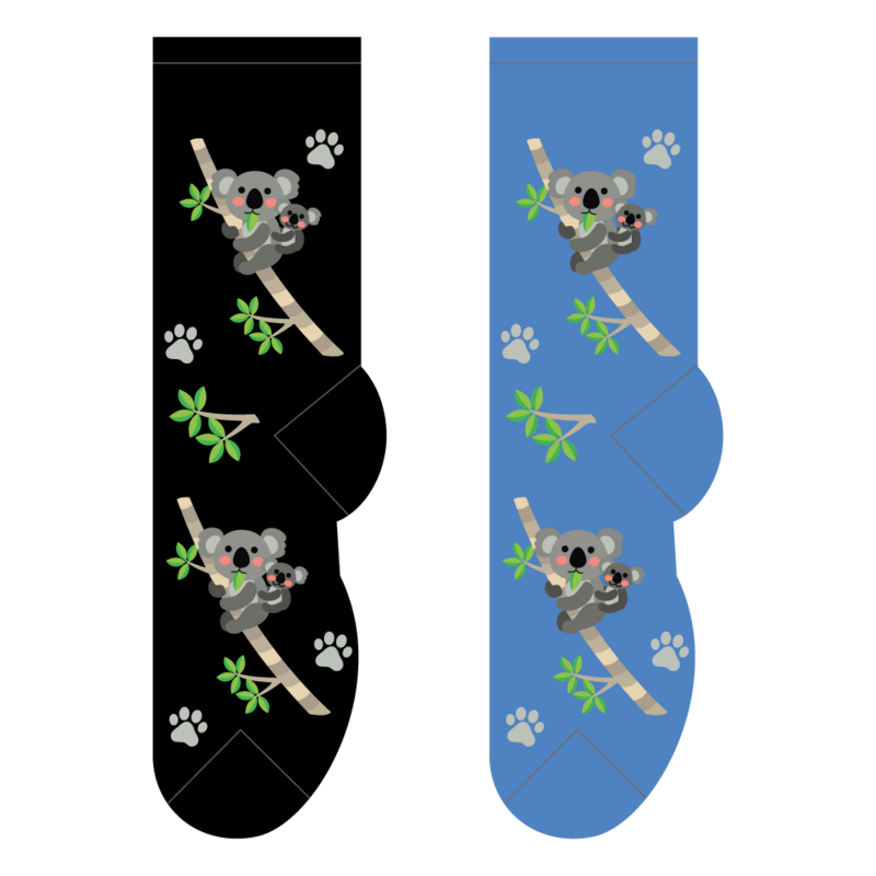 Foozys Crew Socks - Koalas