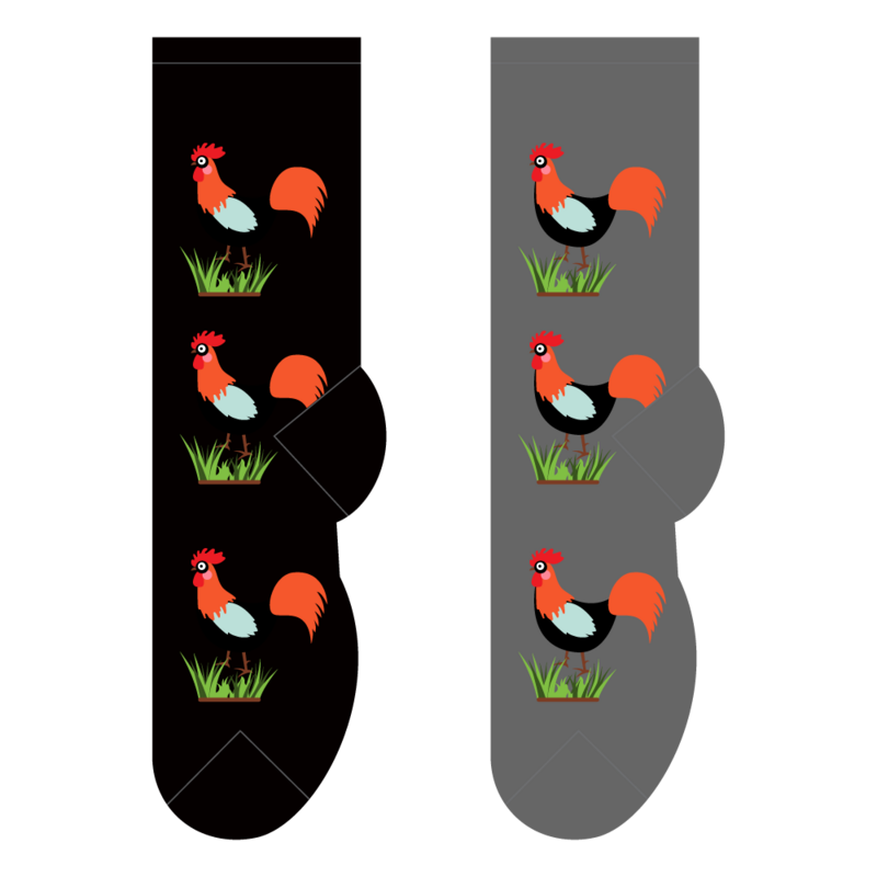 Foozys Crew Socks - Roosters