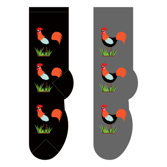 Foozys Crew Socks - Roosters