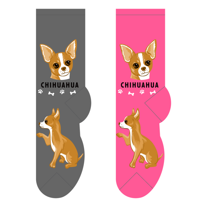 Foozys Crew Socks - Chihuahua