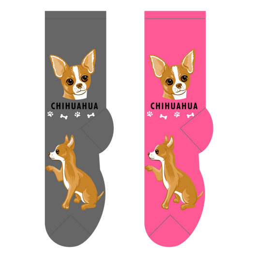 Foozys Crew Socks - Chihuahua