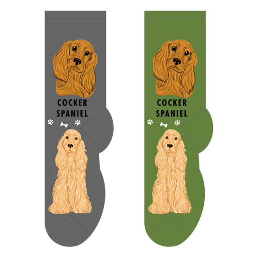 Foozys Crew Socks - Cocker Spaniel