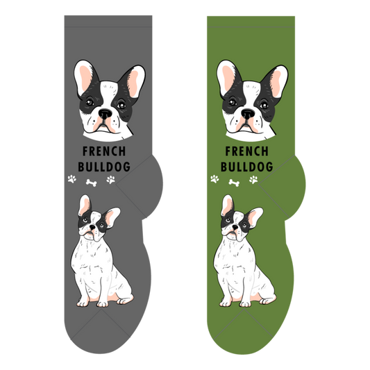 Foozys Crew Socks - French Bulldog