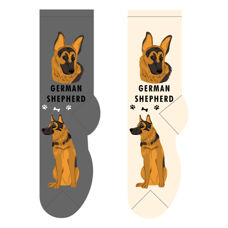 Foozys Crew Socks - German Shepherd